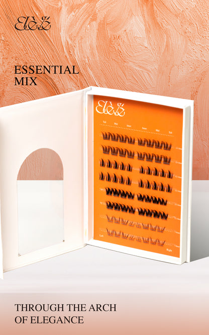 Travel pack festival lash book - 3 styles mix, bottom lash