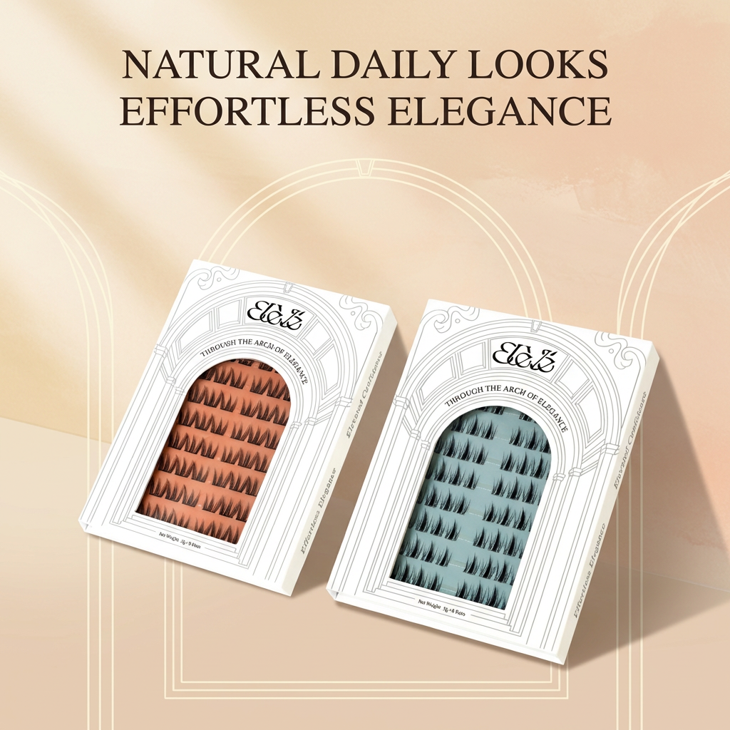 Natural Look Bundle | Combo of 2 soft-glam natural styles Cluster Lash