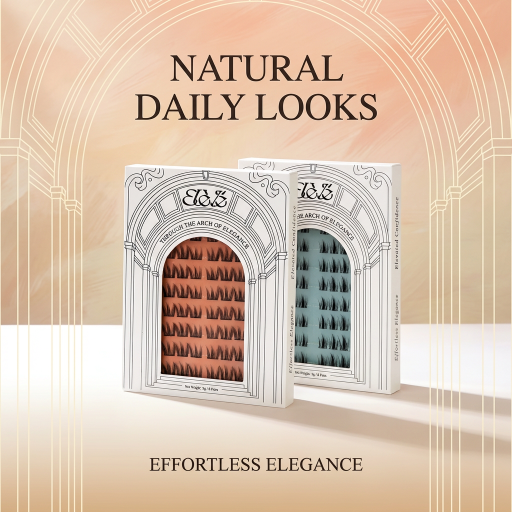 Natural Look Bundle | Combo of 2 soft-glam natural styles Cluster Lash