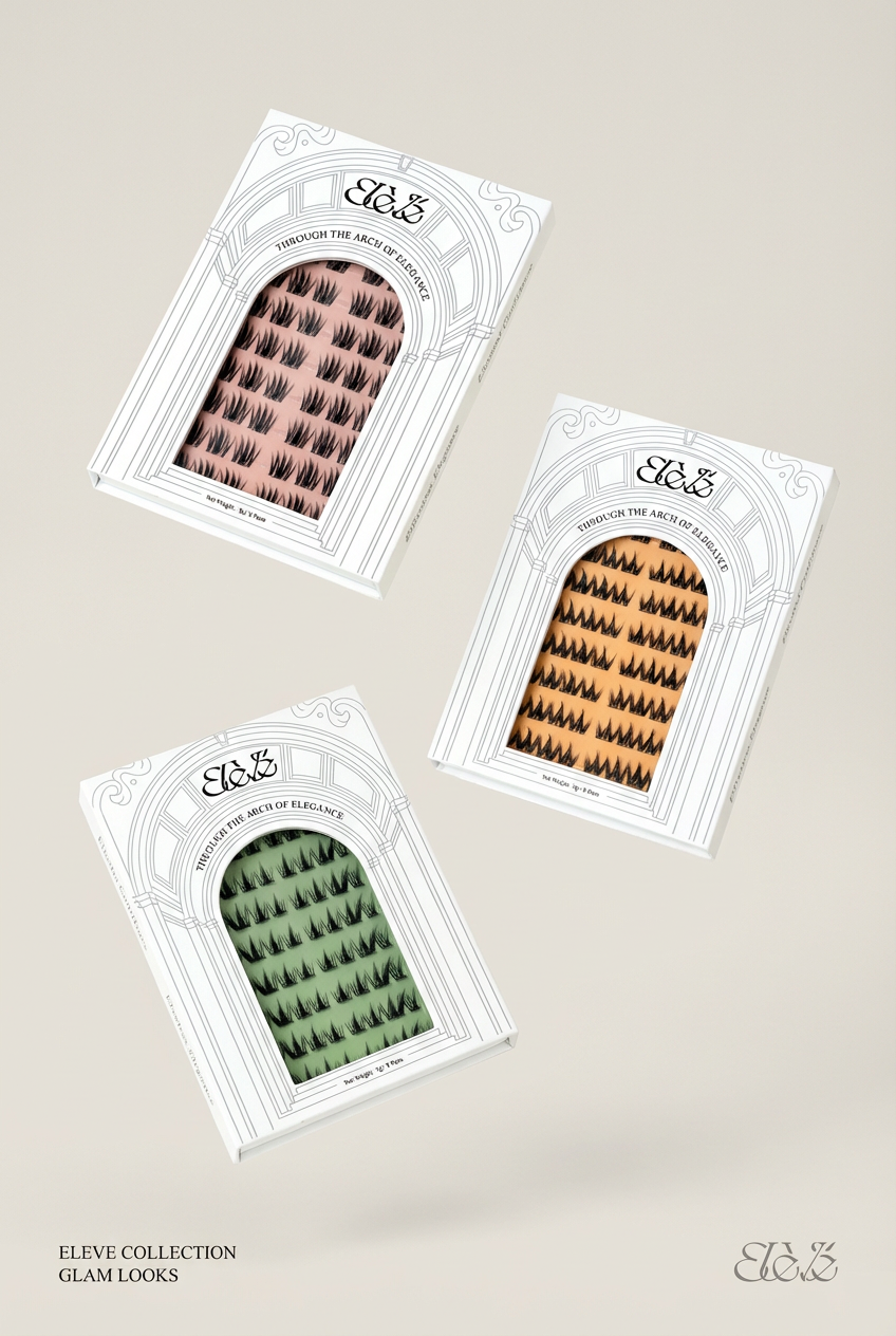 Glam Volume Bundle | Combo of 3 glam party look cluster lashes